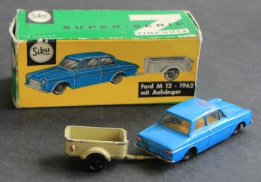 Siku Ford Taunus 12 M V203 with trailer 1962 DieCast Model in original box (6481)